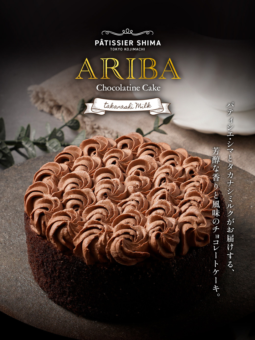 アリバ（チョコレートケーキ） | タカナシミルク WEB SHOP