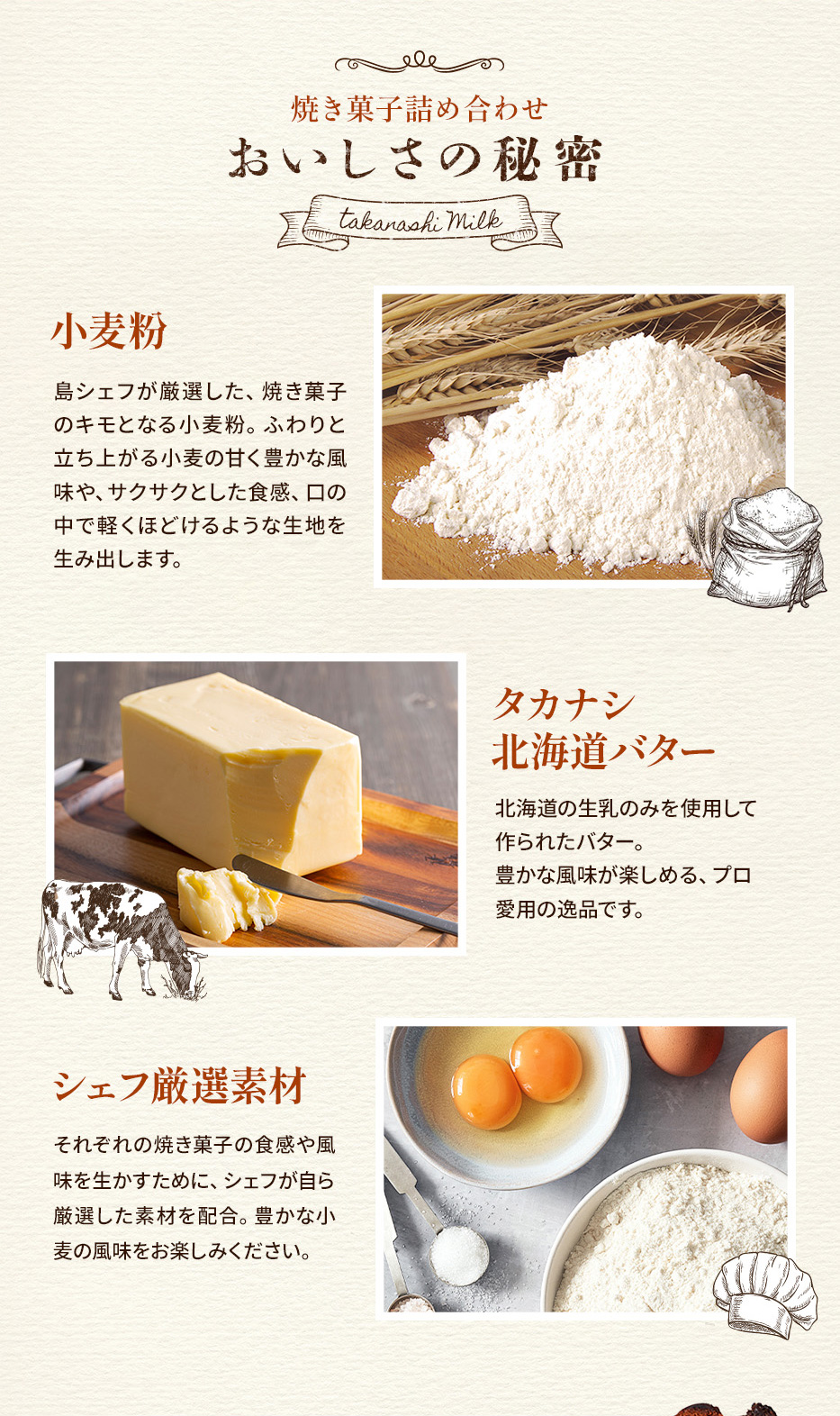 焼き菓子詰め合わせ（3種15個）T-2 | タカナシミルク WEB SHOP