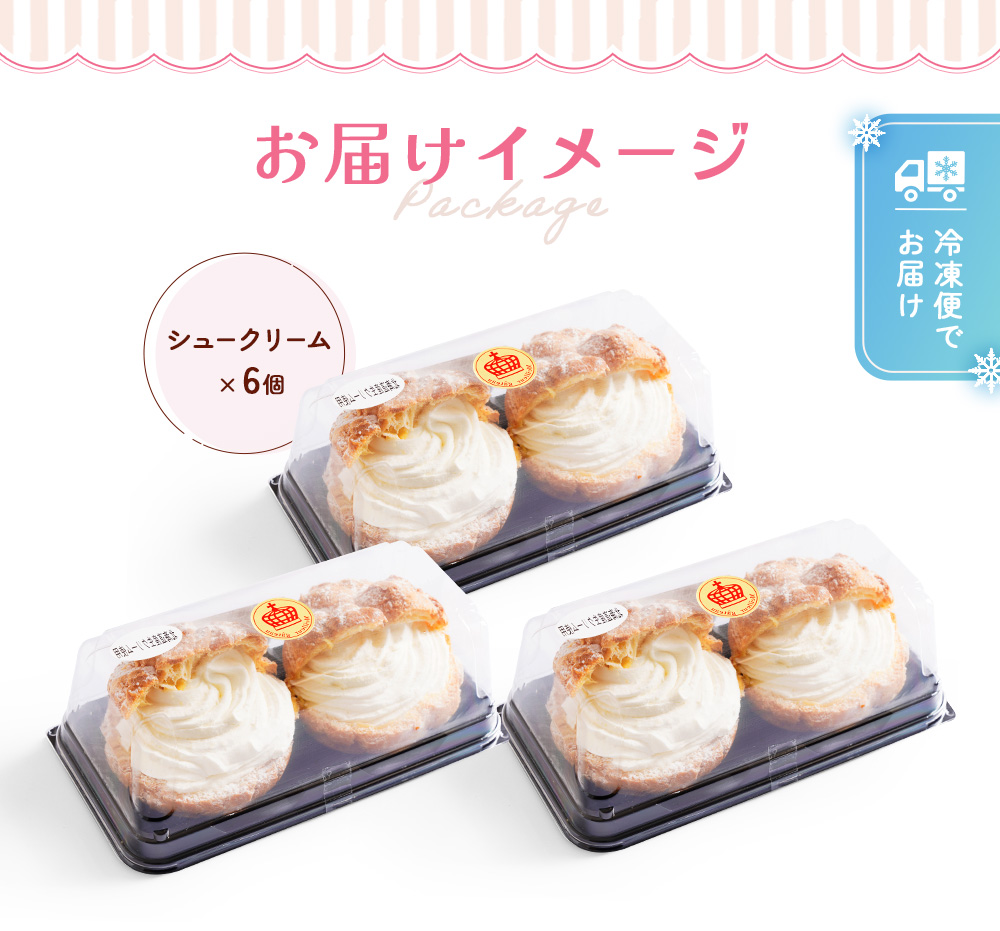 シュークリーム6個セット RC6 | タカナシミルク WEB SHOP 法人・プロユース