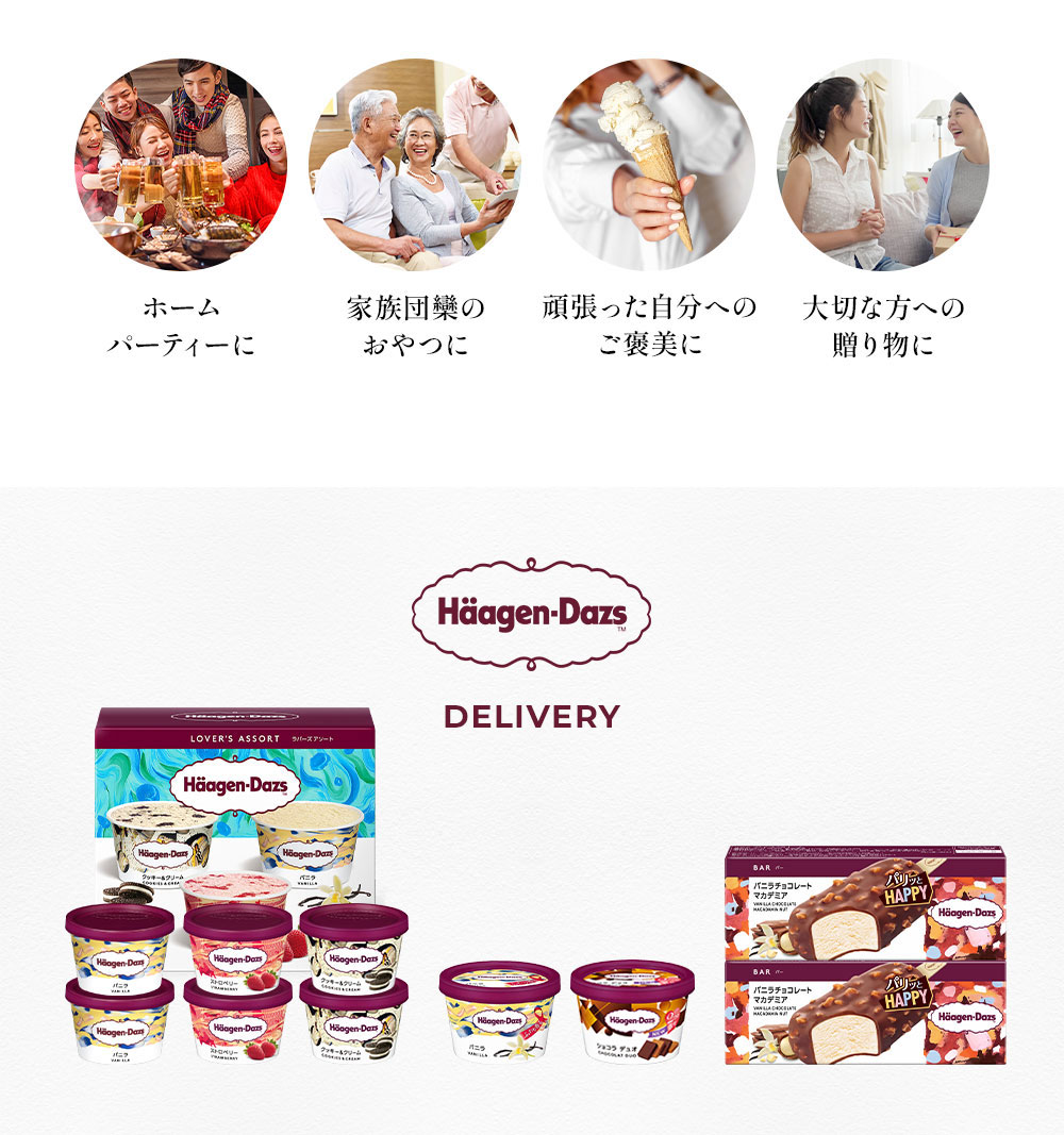 HD掛け紙】ハーゲンダッツバラエティーセット小A HD50BS | タカナシ