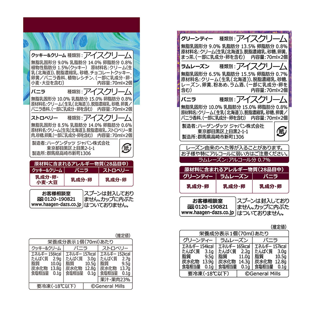HD掛け紙】ハーゲンダッツアソートボックスセット（3箱）HD71A