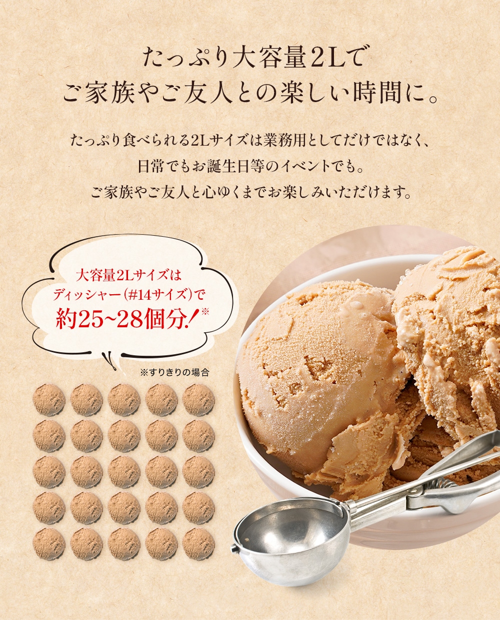 コーヒーアイスクリーム 2リットル | タカナシミルク WEB SHOP