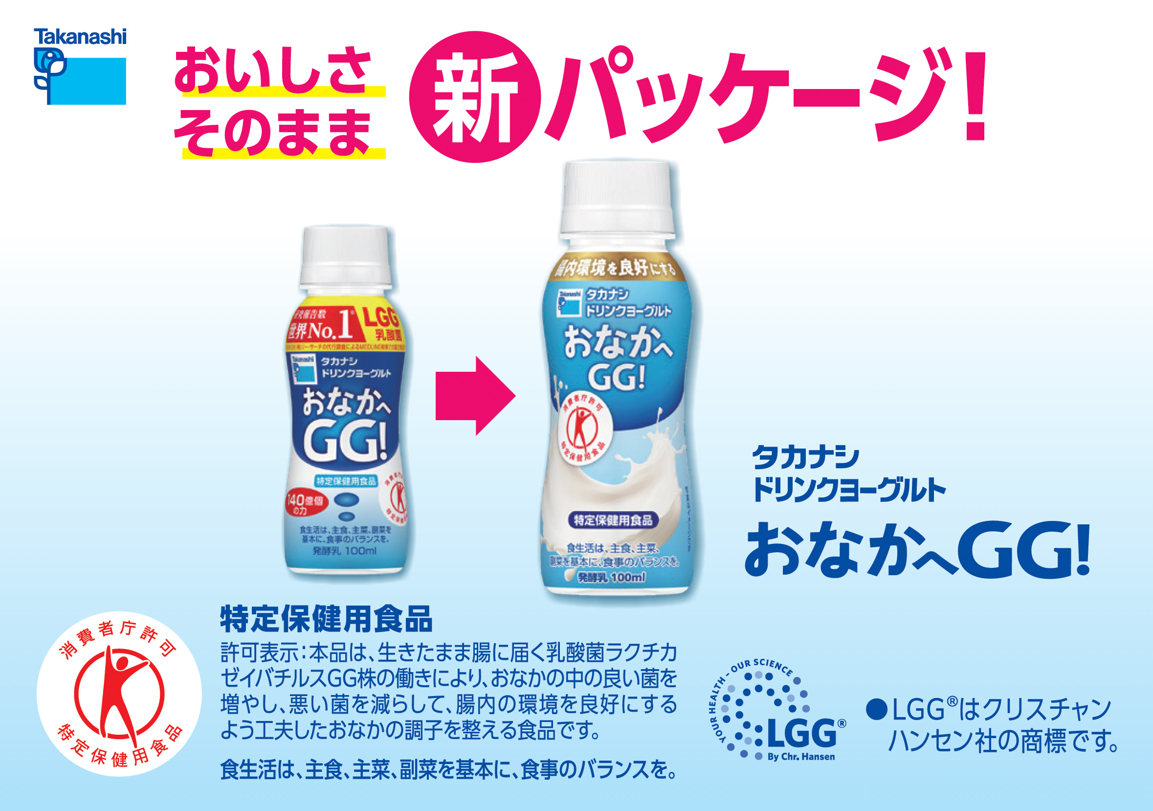 ドリンクヨーグルトおなかへGG！100ml 6本 | タカナシミルク WEB SHOP